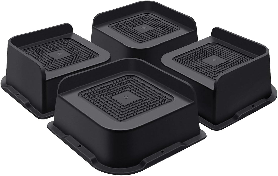 Bed Risers 2 Inch Heavy Duty, Furniture Risers for Bed Desk Table Sofa Couch,Oversized Bed Lifts Risers,Support up to 5000 Lbs(4 Pack Black)