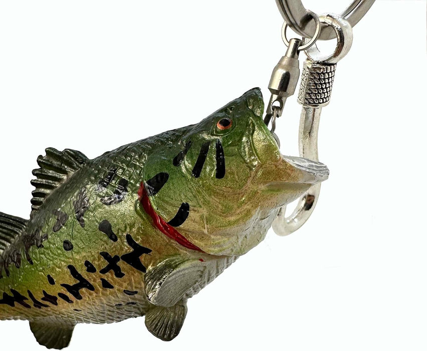 Bass Fishing Keychain Gifts, Bass Fish Key Chain for Men, Cool Fishing Keychain Stuff Funny for Fishing Lovers