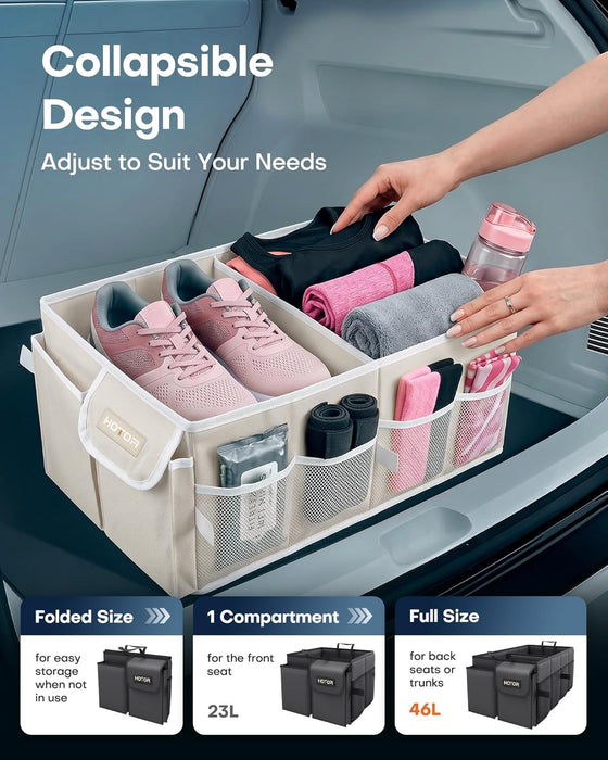 Trunk Organizer - Foldable Car Organizer for SUVs & Sedans Storage