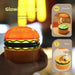 Original Practical Reading Burger Night Light LED Charging Bedside Sleep Light Learning Pencil Sharpener Can Be Stored Desk Lamp