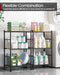 3-Tier Metal Storage Shelves Adjustable Feet, 18"x12"x30", Black