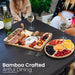 Charcuterie Boards Set, Bamboo Cheese Tray with Serving Accessories