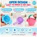 Toddler Bath Toys for Kids Ages 1-3 Stack, Scoop & Pour Set 5PCS