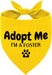 Adopt Me Foster Dog Bandana Scarf, Funny Adopt Me Bandanas for Dogs