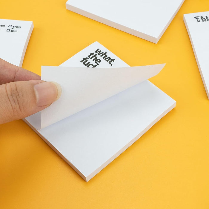 4 Pieces Funny Sticky Note, Novelty Memo Pads Sticky Note(Style 2)