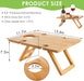 Portable Wine Picnic Table with 5 Wine Glasses Holder, Foldable Champagne Picnic Snack Table, Wine and Cheese Table for Picnic, Camping, Park, Beach, Wine Lover Gift