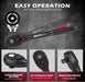 96-Piece 3/8" Drive Impact Socket Wrench and Bit Set, SAE 5/16”-3/4” & Metric 8-22mm, Cr-V Standard & Deep Sockets, Powe