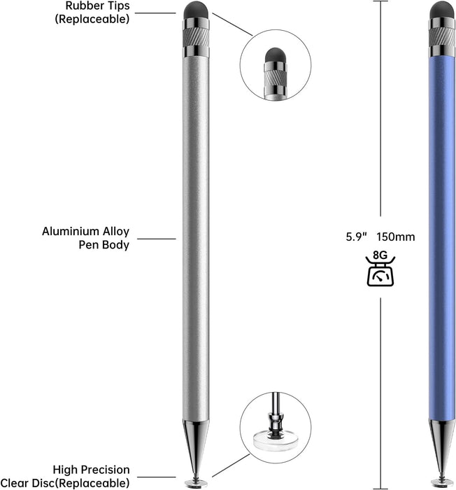 Stylus(5 Pcs),2-in-1 Stylus Pen for Touchscreen,Capacitive Stylus