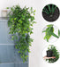 Fake Hanging Plants, Artificial Small Potted Plants for Indoor Outdoor Aesthetic Office Living Room Shelf Decor (1 Pack)