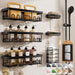 Shower Caddy 6-Pack, Bathroom Organizers and Storage Shelves, Black