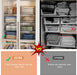 4-Tier Stackable Closet Organizers and Storage Shelves, Foldable Closet Shelf Organizer, Black(Patent Protection)(Patent