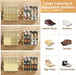Plus Size 2 Pack Shoe Organizer for Closet, Foldable Shoe Storage Box