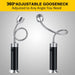 Barbecue Grill Lights, Grilling Gifts for Men Dad, BBQ Grill Accessories for Outdoor, Grill Lamps with Magnetic Base, Super Bright LED, 360 Degree Flexible Gooseneck, Stocking Stuffers, Pack of 2