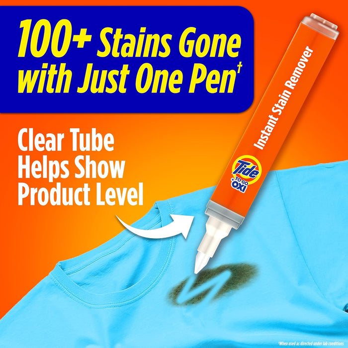 Pen Stain Remover for Clothes, To Go Pen, Instant Stain Remover Pen & Spot Cleaner, Portable & Travel-Friendly, Works on