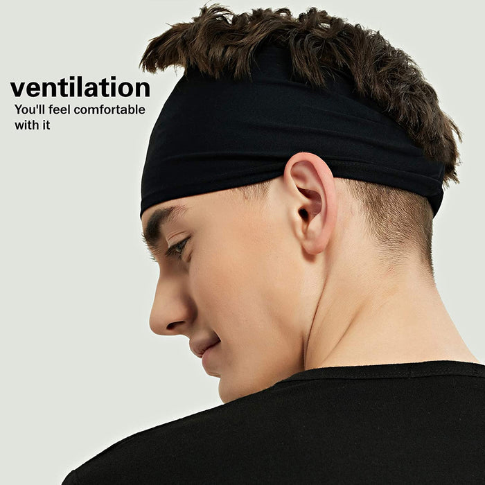 Sports Headbands for Men 5 Pack,Sweatbands for Men Workout,Running
