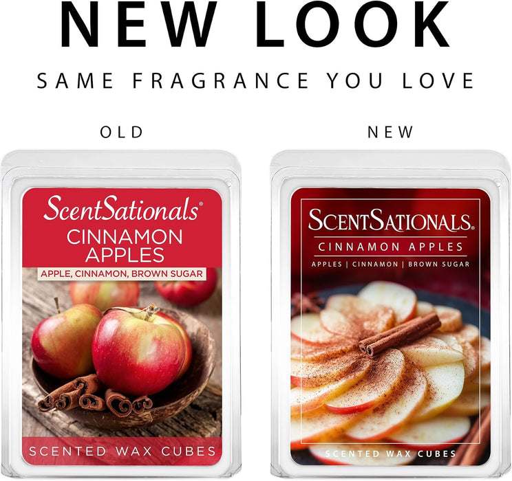 Cinnamon Apples Scented Fall Wax Melts 10oz (24 Cubes)