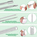 6-Pack Ingrown Toenail File and Lifters, Professional Surgical Stainless Steel Ingrown Toenail Removal Tool Kit, Manicur
