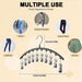 1/2/3PCS Legging Organizer for Closet, Pants Hangers With10 Clips Holds Space Saving Hanging Closet Organizer