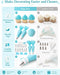 Reusable Piping Bags and Tips Set, 21-Piece Cake and Cupcake Decorating Kit