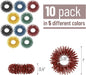 - Spiky Sensory Rings, 10 Pack, Jewel Tones