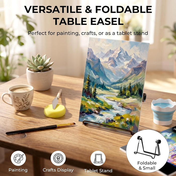 68PCS Acrylic Paint Canvas Set for Adults with 24 Paint for Beginner