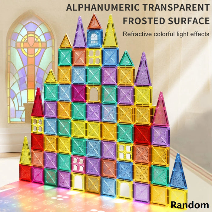 Magnetic Tiles for Kids Ages 3-5 4-8 Magnet Toys for 3 4 5 6 7 8+ Year Old Boys Girls Toddlers Magnetic Building Blocks Preschoo