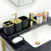 9PCS Black and Gold Bathroom Accessories Set