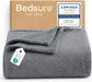 Soft Fleece Throw Bed Blanket for Couch Grey - Lightweight Fuzzy Cozy Halloween Decorations Blankets and Throws for Sofa