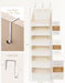 Over the Door Organizer, 6-Shelf Closet Hanging Storage with 13 Mesh Pockets, 55lbs Capacity Behind the Door Storage for