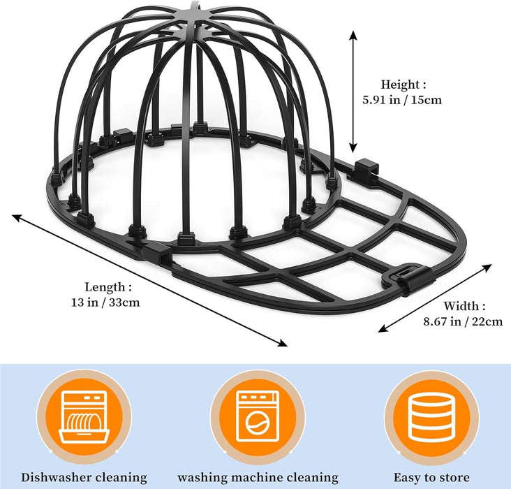 Hat Washer Cage for Baseball Caps Washing Machine Dishwasher