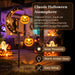 Solar Halloween Garden Stake Light Pumpkin Moon Waterproof Metal Black Cat