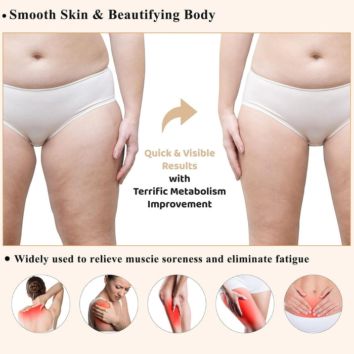 7-in-1 Wood Therapy Massage Tools Lymphatic Drainage Massager for Muscle Pain Relief | Maderoterapia Kit Body Sculpting Tools for Anti-Cellulite, Body Shaping