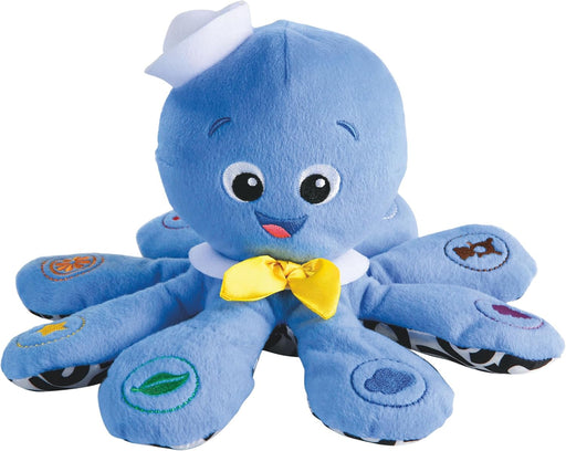 Octoplush Musical Huggable Stuffed Animal Plush Toy, Learn Colors in 3 Languages, Blue, 11" Age 3 Month and up,