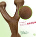 Wishbone Dog Chew Toy for Aggressive Chewers, Real Bacon, Medium