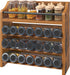 Spice Rack, 4 Tier Wall Mount & Countertop Organizer, Industrial Spice Holder, for Kitchen Countertop and Cabinet, Compa