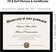 Certificate Frame, 8.5 by 11 Glass Diploma Frames, 5 Pack, Black