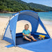 Beach Tent, Portable Sun Shelter for 2/3/4/6-8 Person with UPF 50+ UV Protection, Easy Setup Waterproof Beach Shade Cano