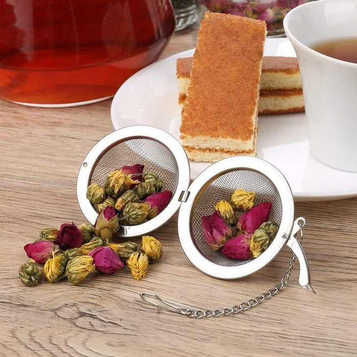2pcs Stainless Steel Mesh Tea Ball 2.1 Inch Tea Strainers