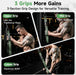 MANUEKLEAR 24-Inch 3-Grip Tricep Rope Cable Attachment for Gym Greater ROM