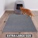 Cat Litter Box Mat, Litter Trapping Mat, Light Grey, 29x36 XL