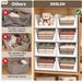 Closet Organizers and Storage, 5 Pack Stackable Closet Bins