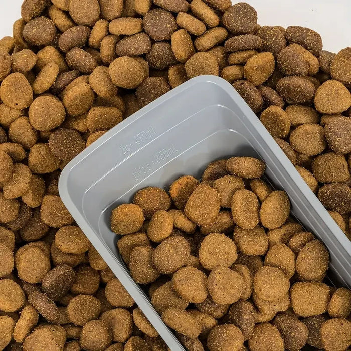 Airtight Rolling Pet Food Storage Container with Scoop