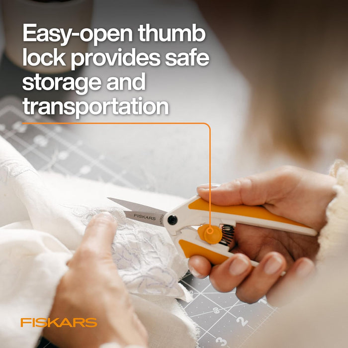 Fiskars 6" Easy Action Micro-Tip Scissors, Sewing, Arts & Crafts Tools