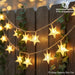 Christmas Decor Star String Lights Battery Operated, 20 ft 40 LED