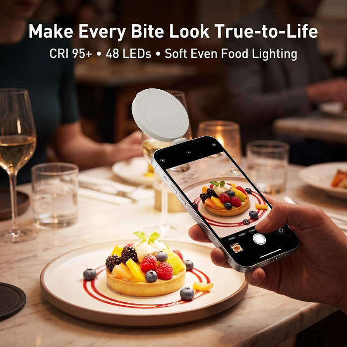 Magnetic Selfie Light, LED Phone Ring Light for iPhone MagSafe, Portable Magnetic Phone Fill Lights for Selfies Makeup P