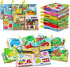 6 Pack Soft Baby Book, Bath Toy, Soft Cloth Book, Crinkle Book