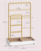 Jewelry Holder, Display Stand, Metal Frame, Velvet Tray