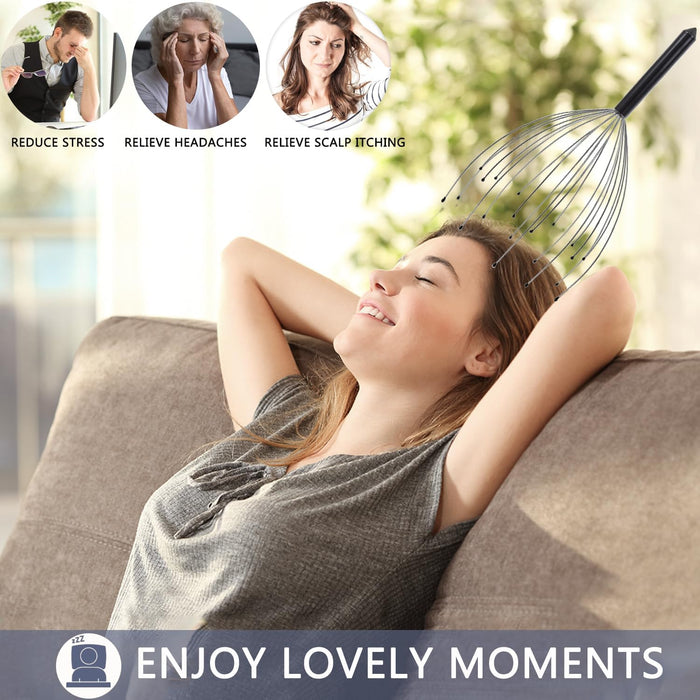 Scalp Massager Extendable Back Scratcher for Men Women Adults