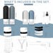 18pack Travel Bottles for Toiletries,TSA Approved Silicone Travel Containers for Toiletries,Leak Proof Refillable Liqus 