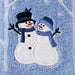 Christmas Winter Friends Snowman Hand Towel Set-2pc, Blue